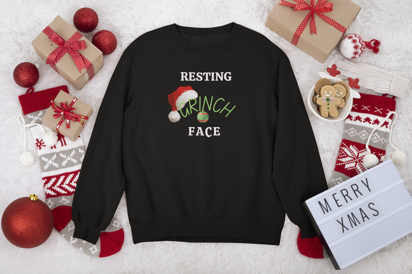 Resting Grinch Face Sweatshirt